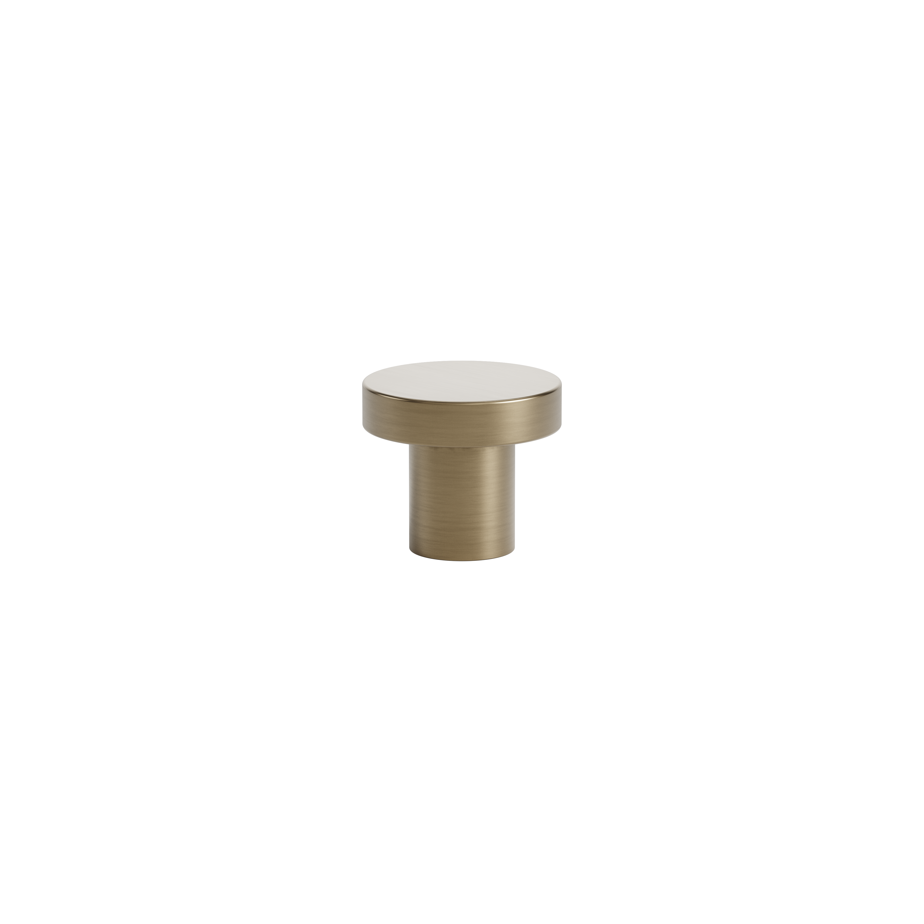 Dot knob Patinated brass