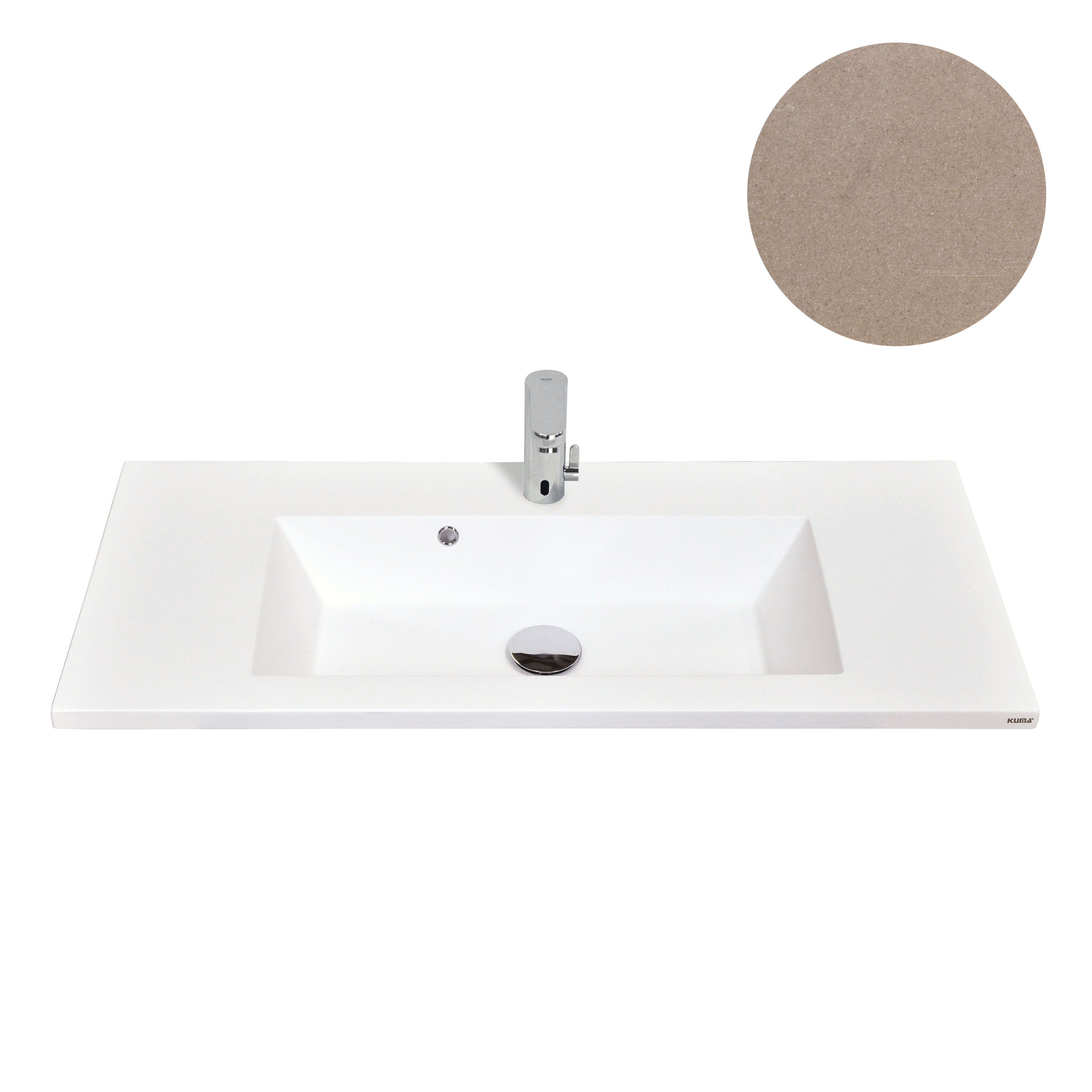 KUMA Dominique 51 Sink  620x360x15mm Latte mat