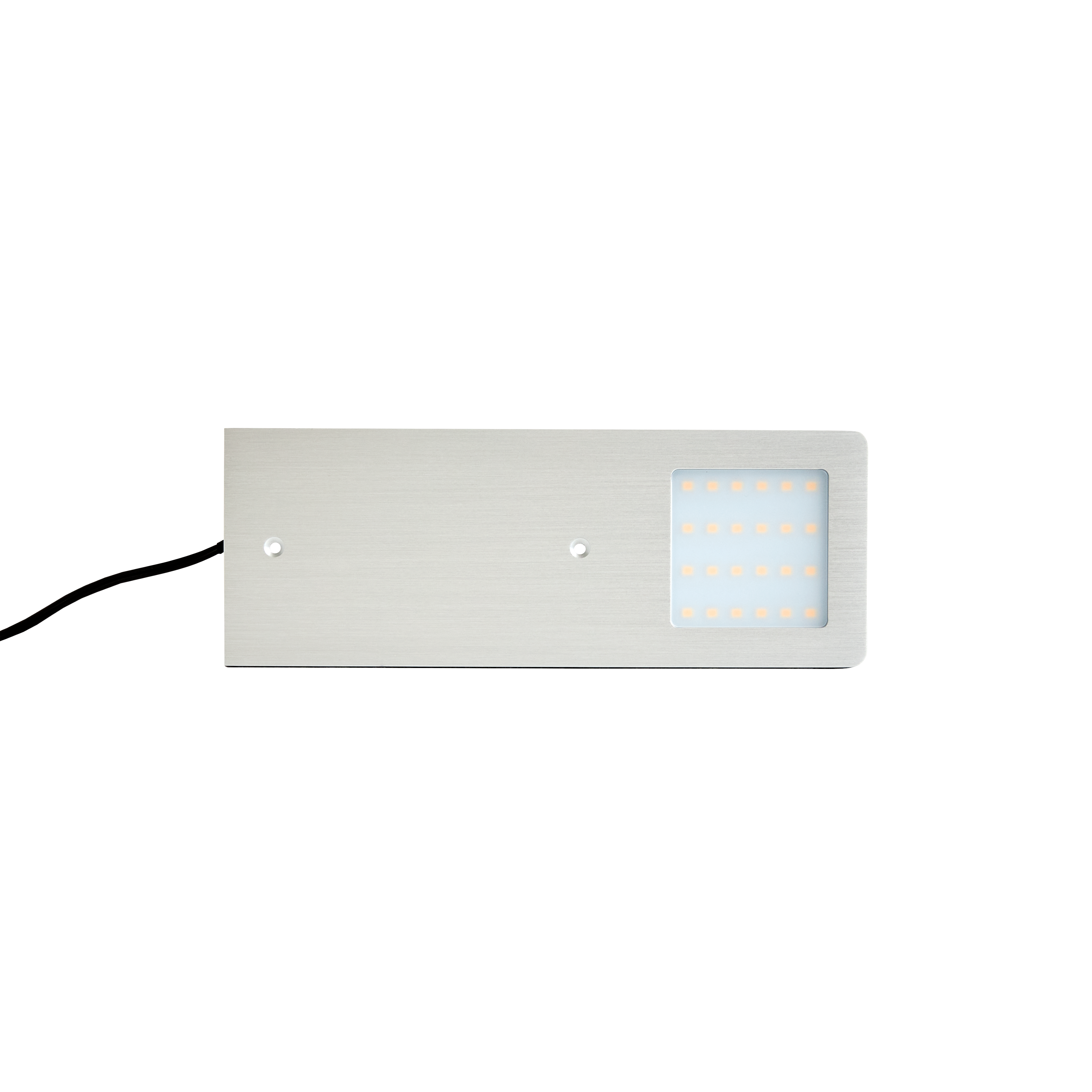 LED Spott platt 12V/5,3W 2800-3100 Varmvit Aluminium