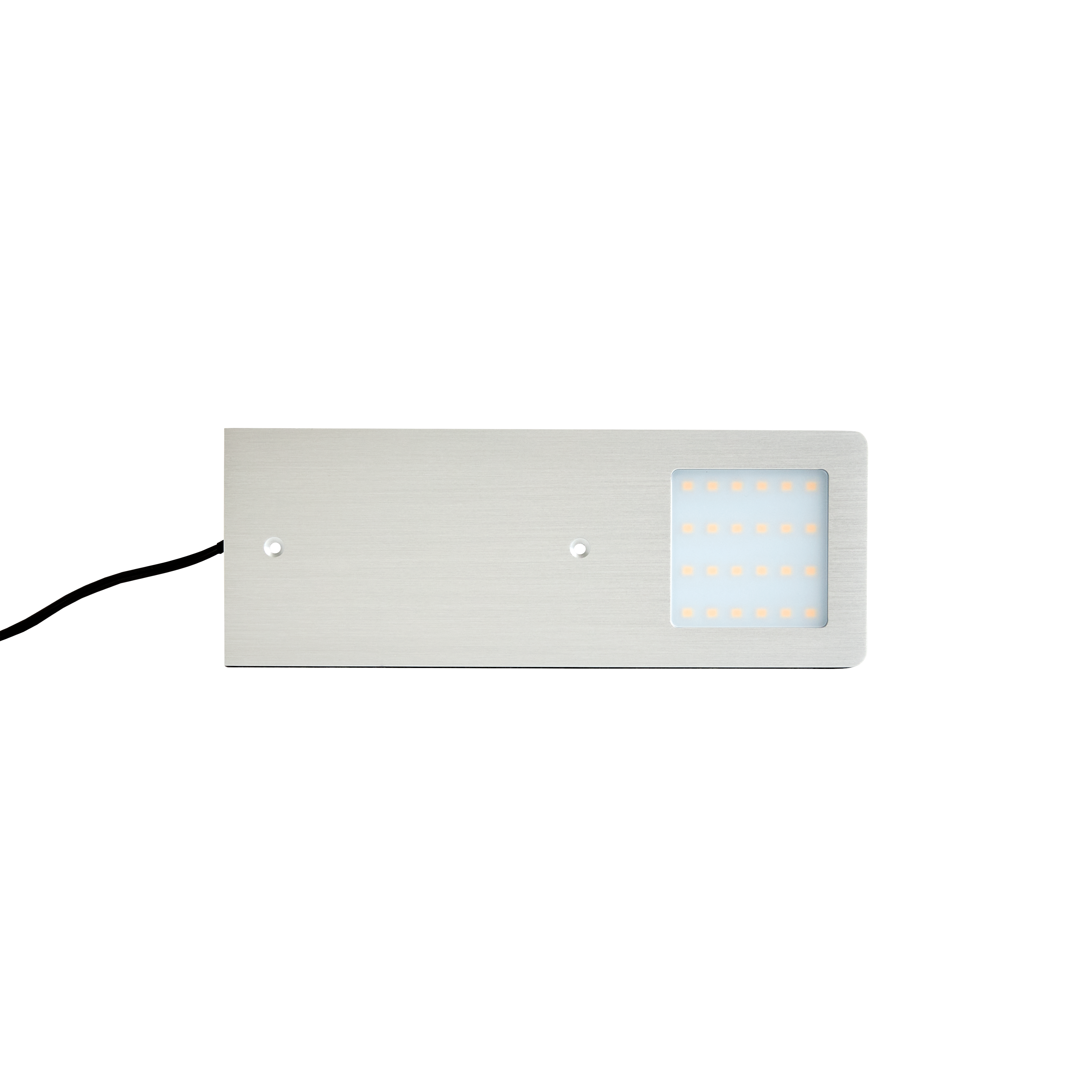 LED Spott platt Warmwhite 12V/5,3W Aluminium