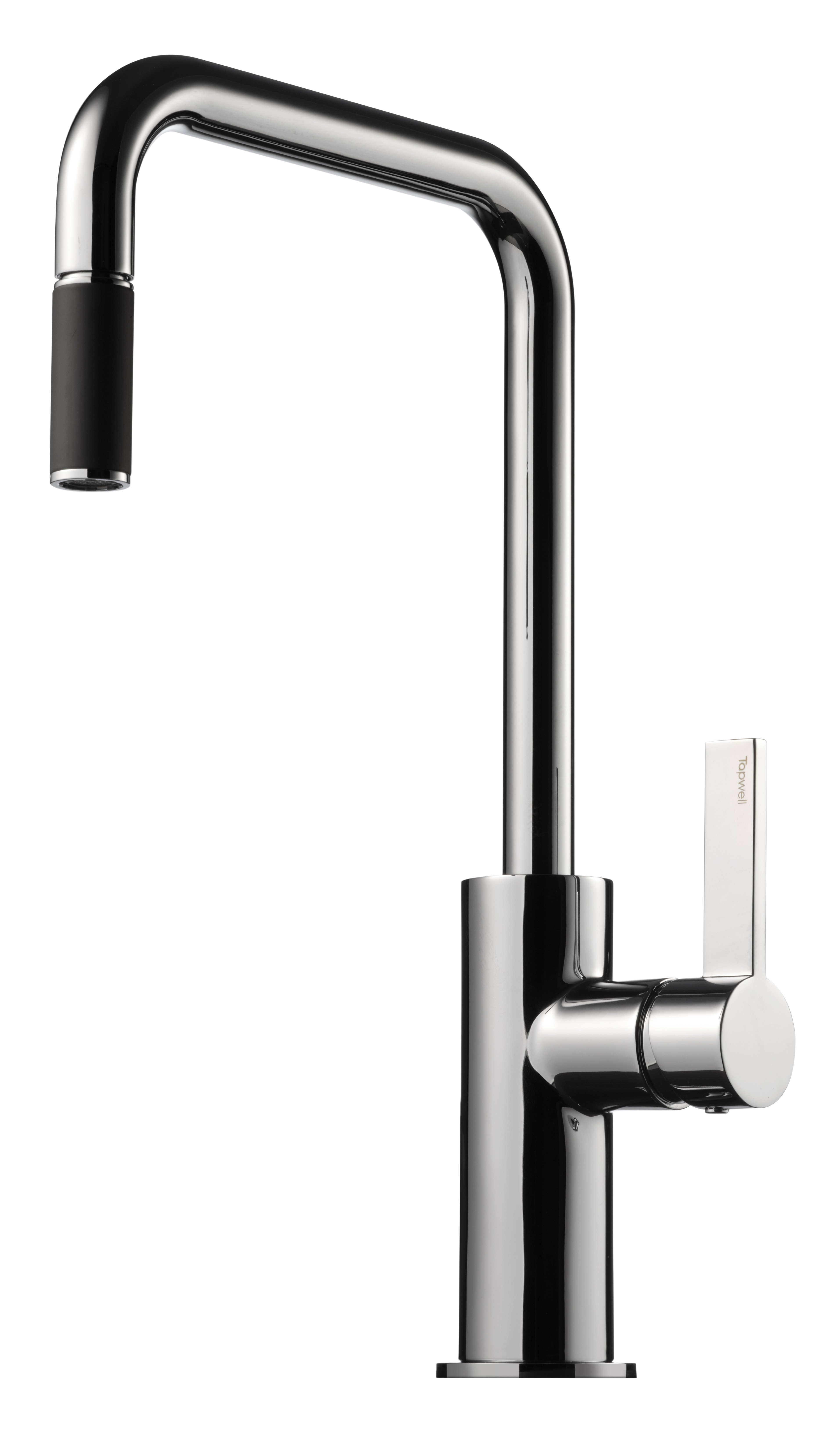 Tapwell ARM985 utdragbar U-pip Borstad svart krom