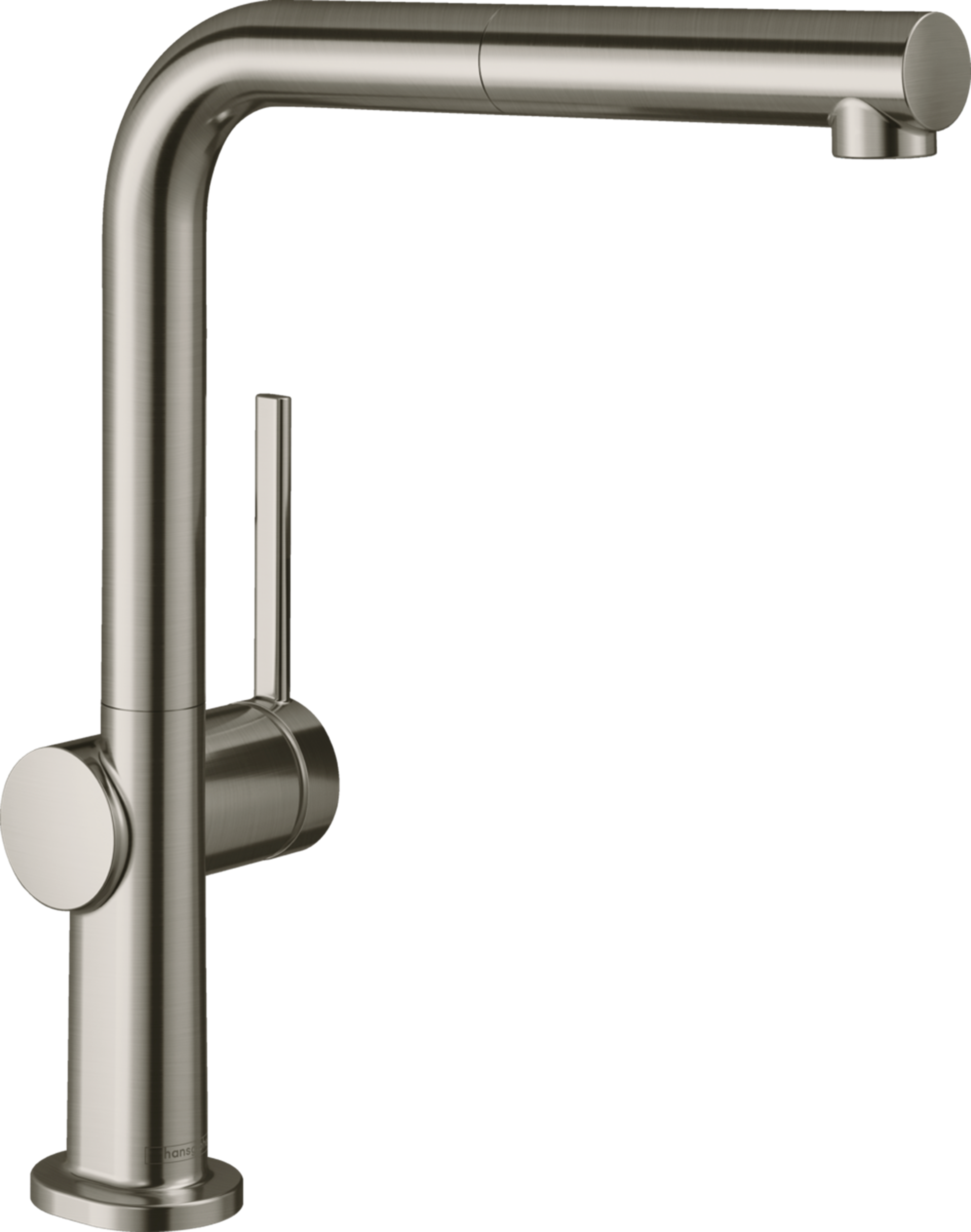 Hansgrohe Talis M54 with extraction L nozzle Brushed steel