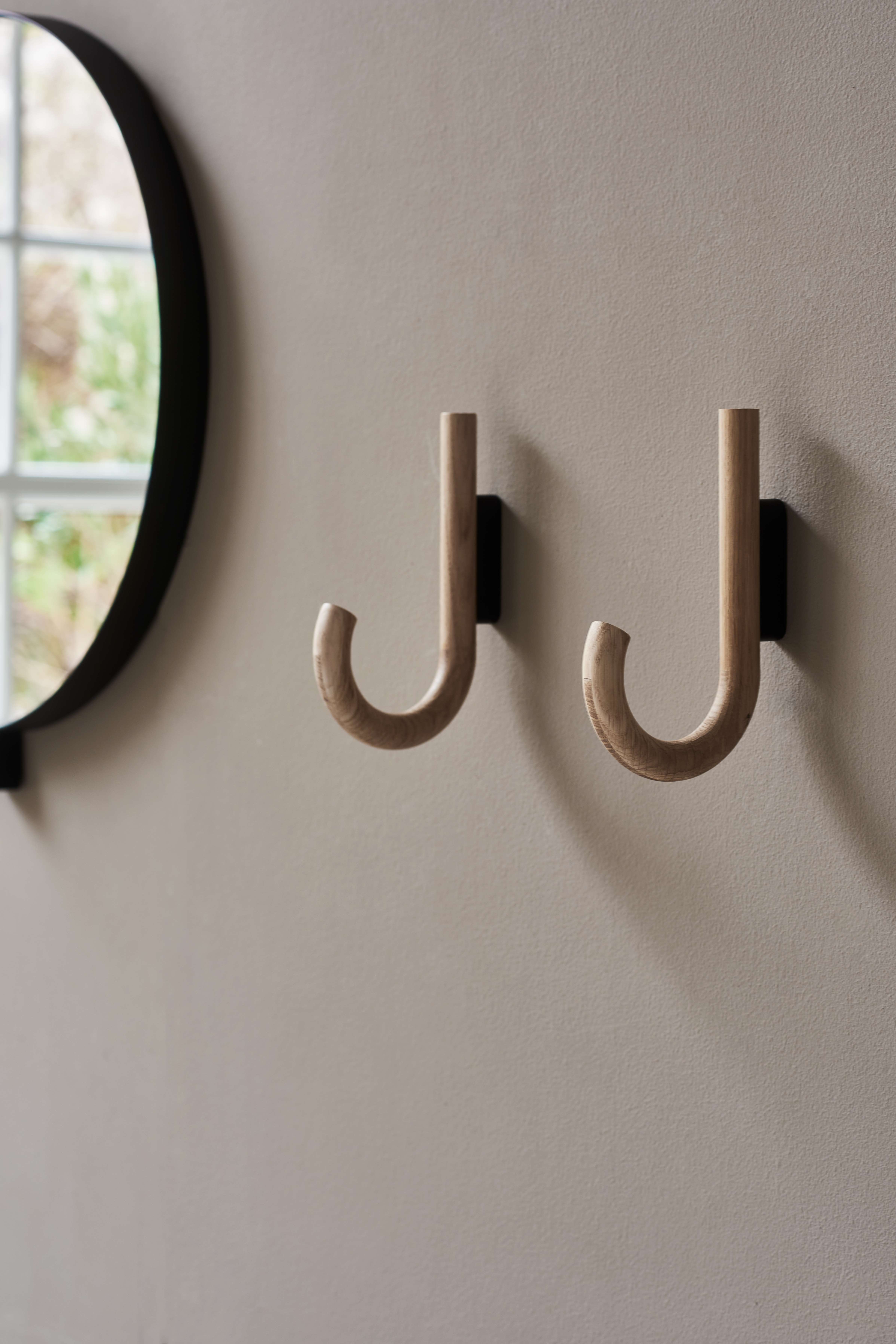 Hook hook Oak/Black