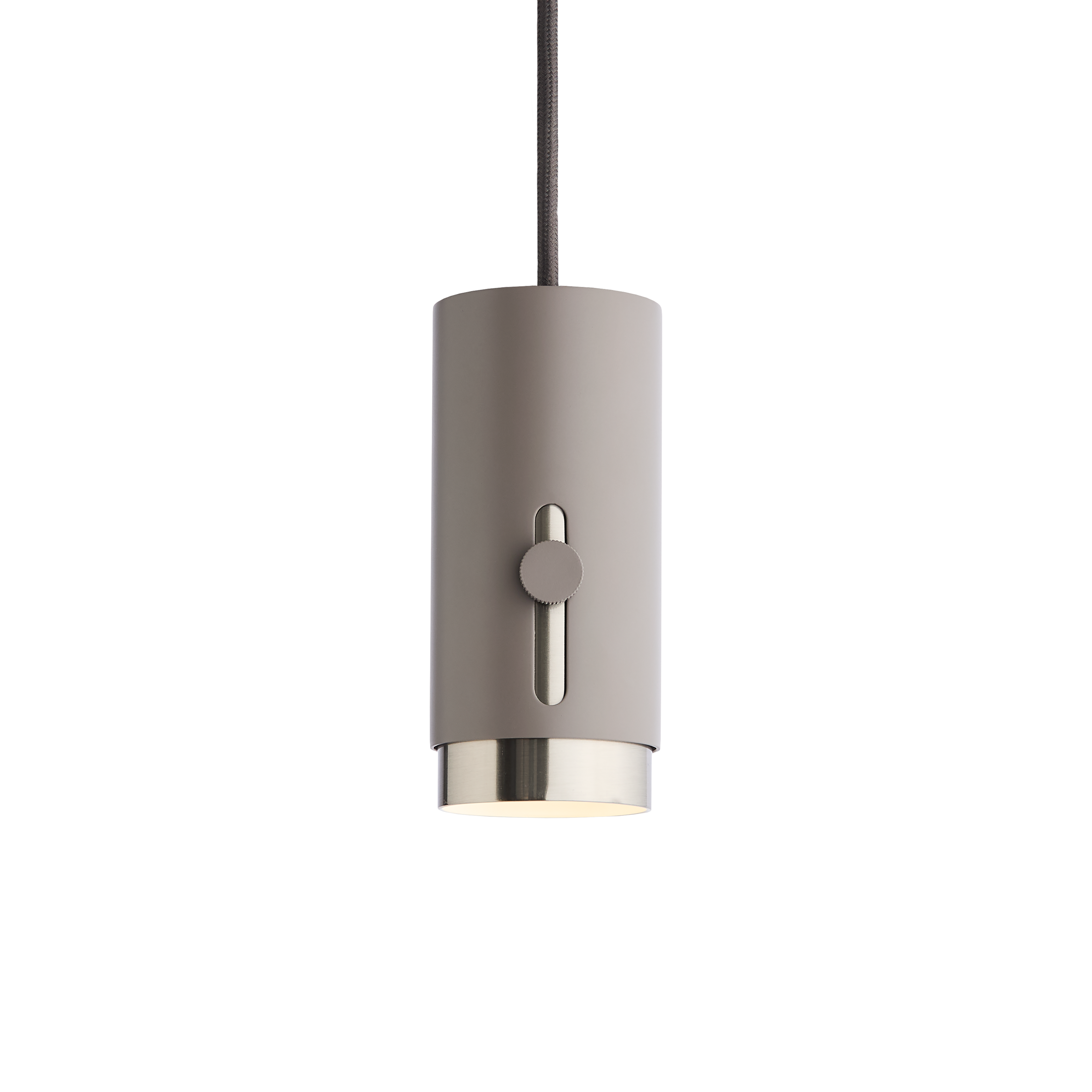 Kvik L02 Pendel London grey/Borstad stål