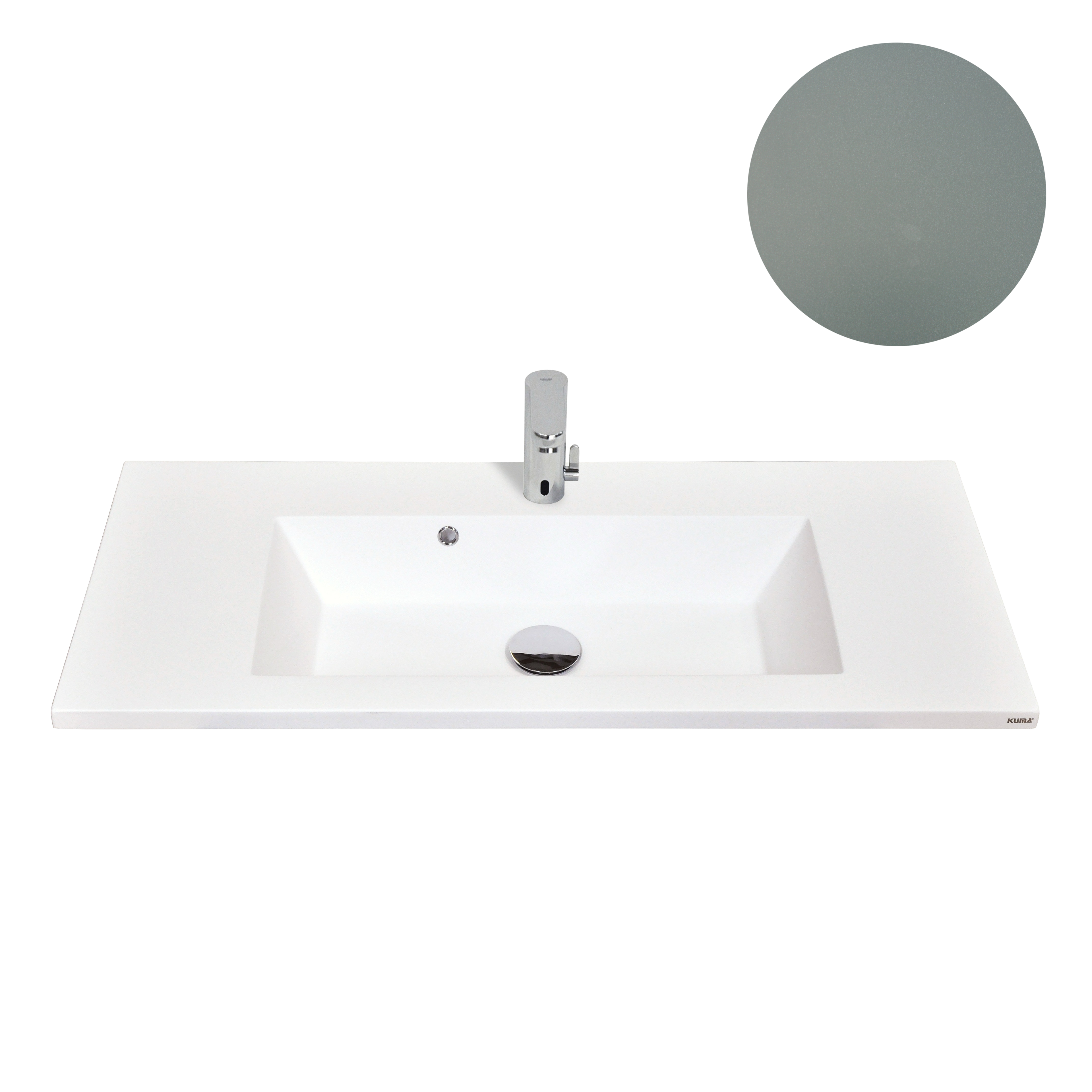 KUMA Dominique 51 Sink  1220x360x15mm Green