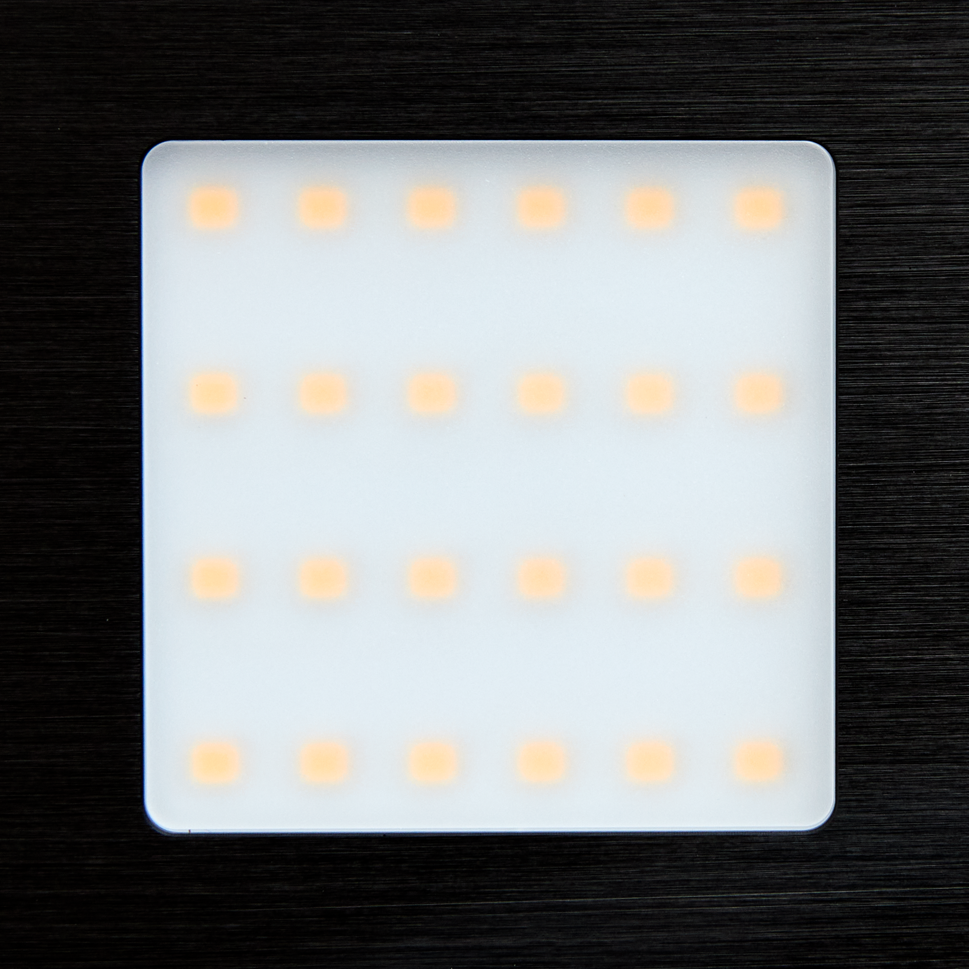 LED Spot plat 12V/5,3W 2800-3100 Warm wit Zwart