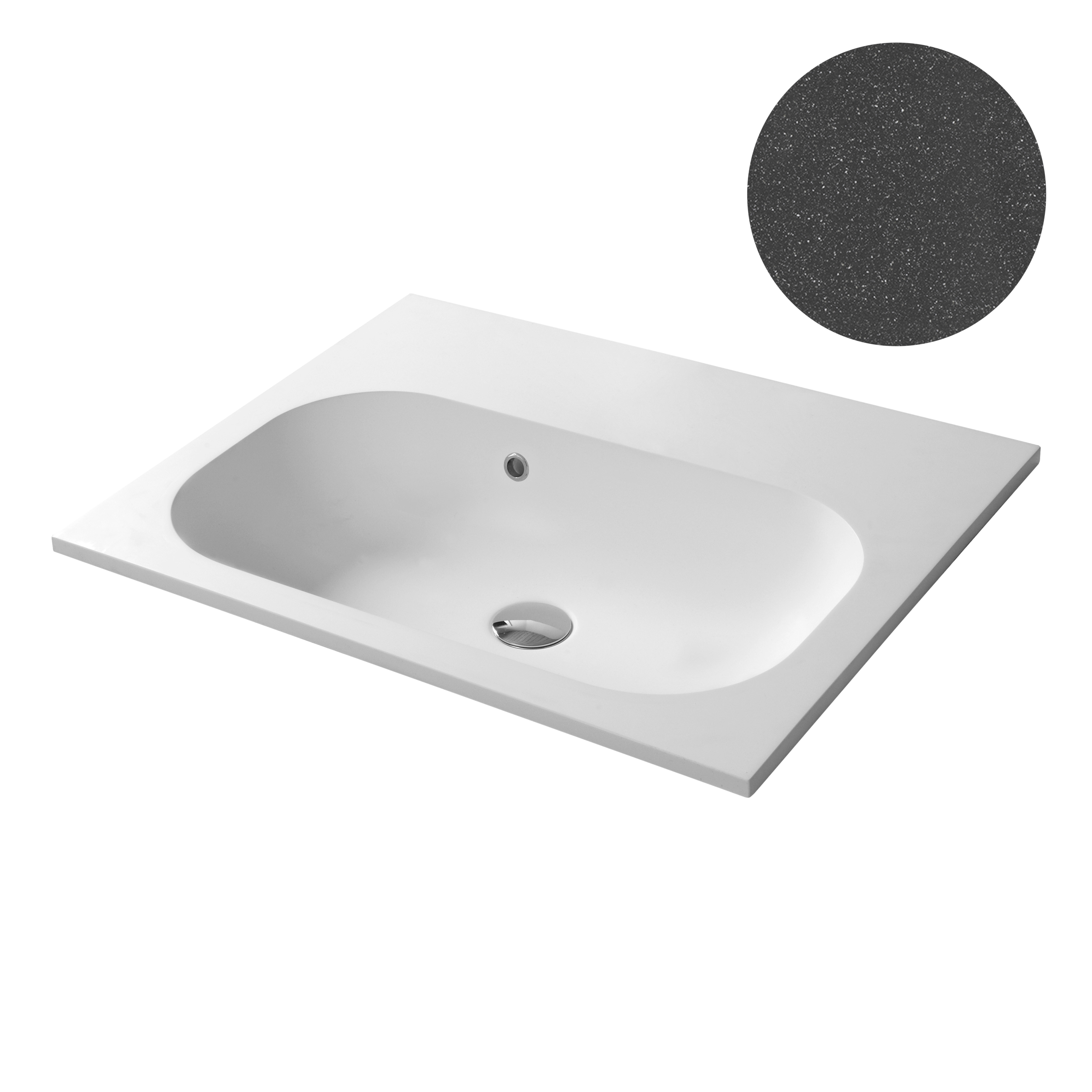 KUMA Banesti 53/30 Sink  1220x545x15mm Night sky mat