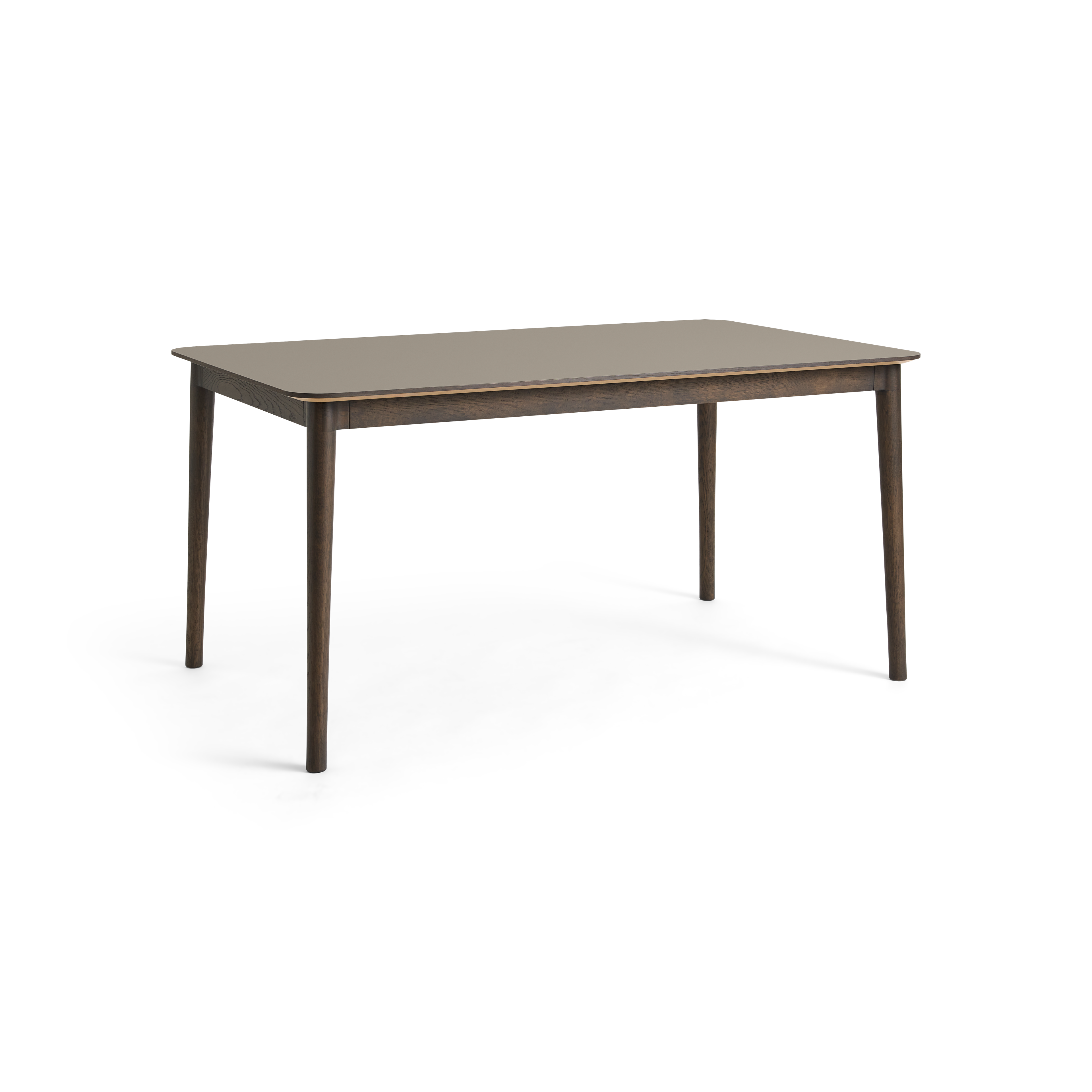 Kvik T01 Dining table 150x90cm Dark oak/Clay