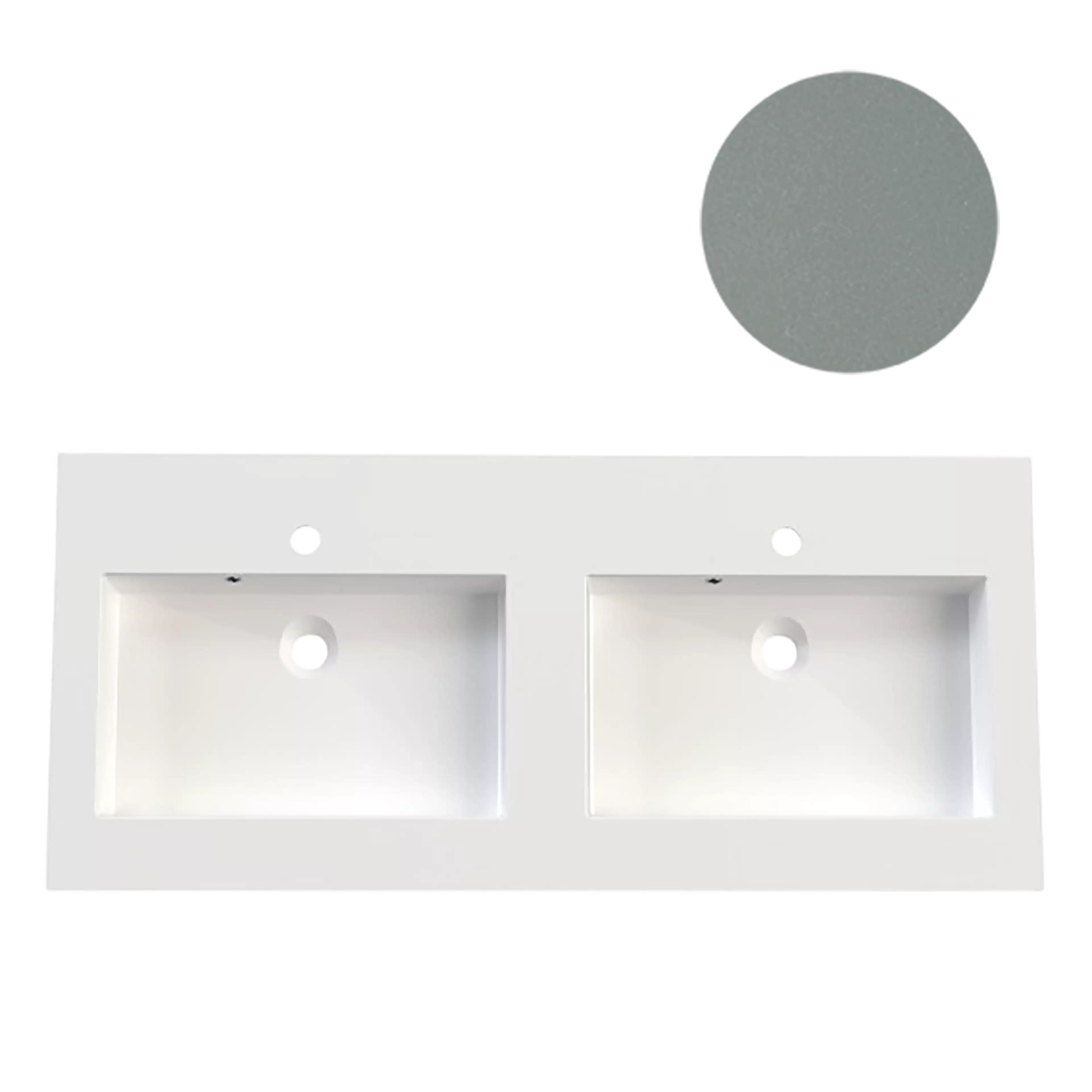 KUMA Square 50 Double sink  1620x545x15mm Green