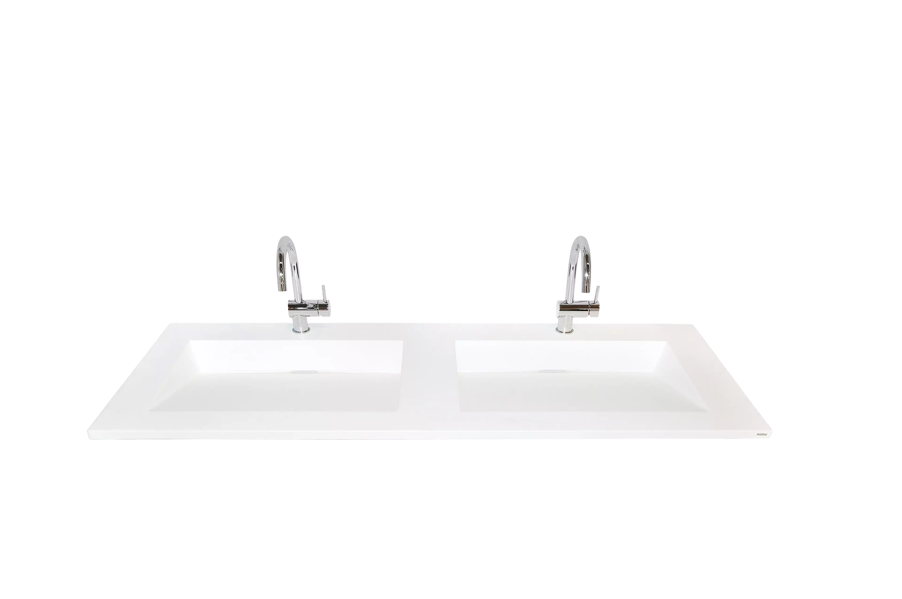 KUMA Zura 52/36 Double sink  1620x545x20mm Nordic white gloss