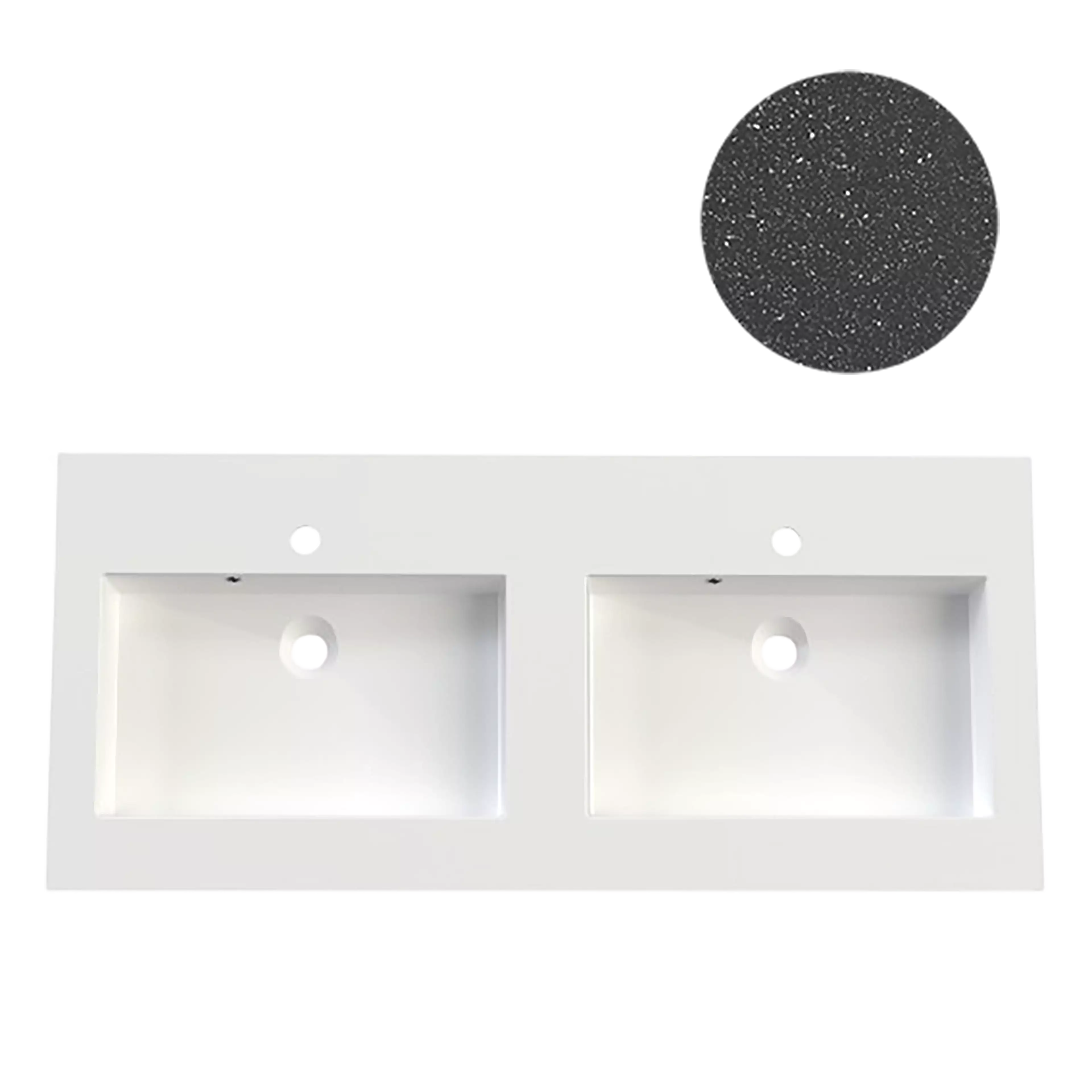 KUMA Square 50 Double sink  1620x545x15mm Night sky mat