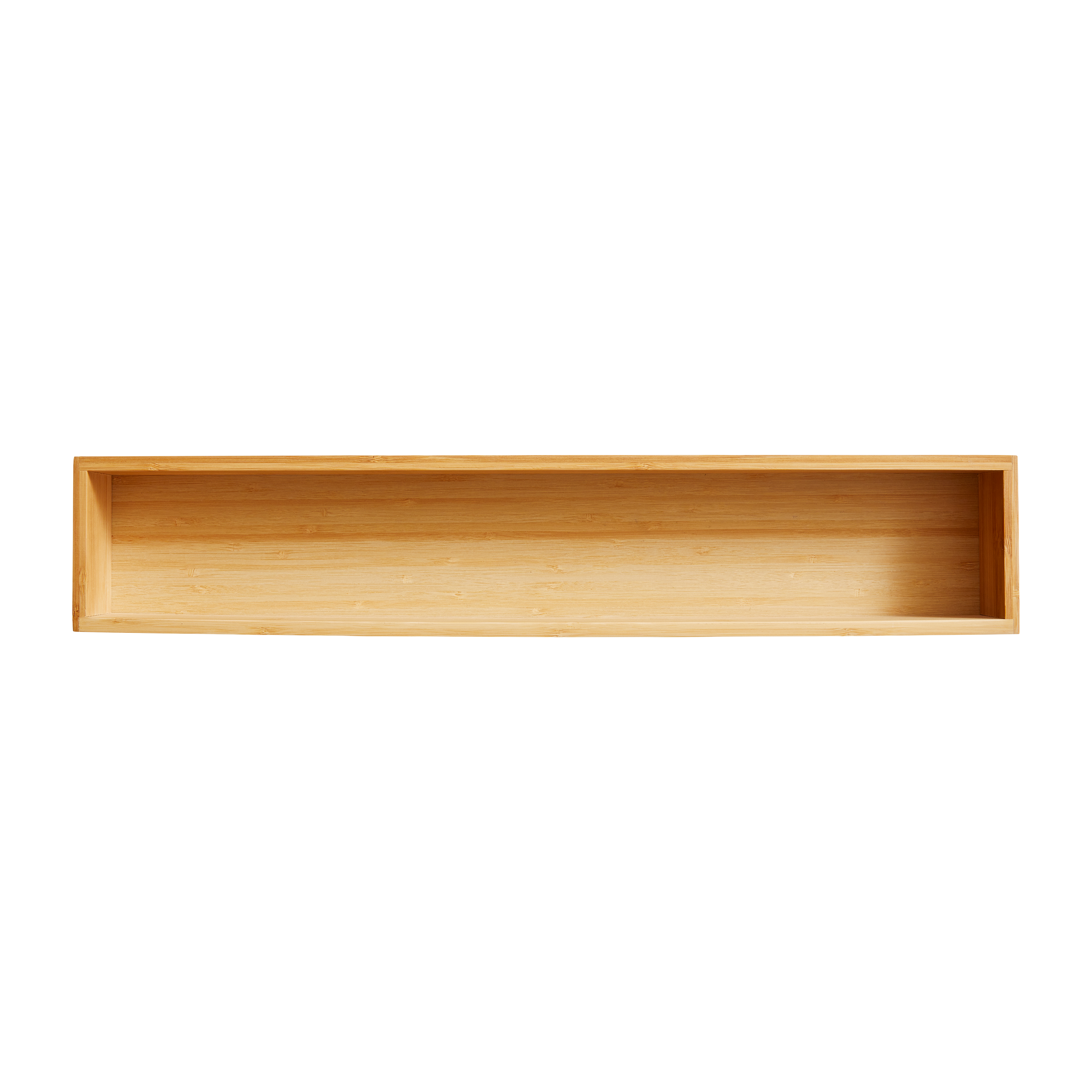 Tray for mounting on front 530 x 100 x 60 mm Bamboo