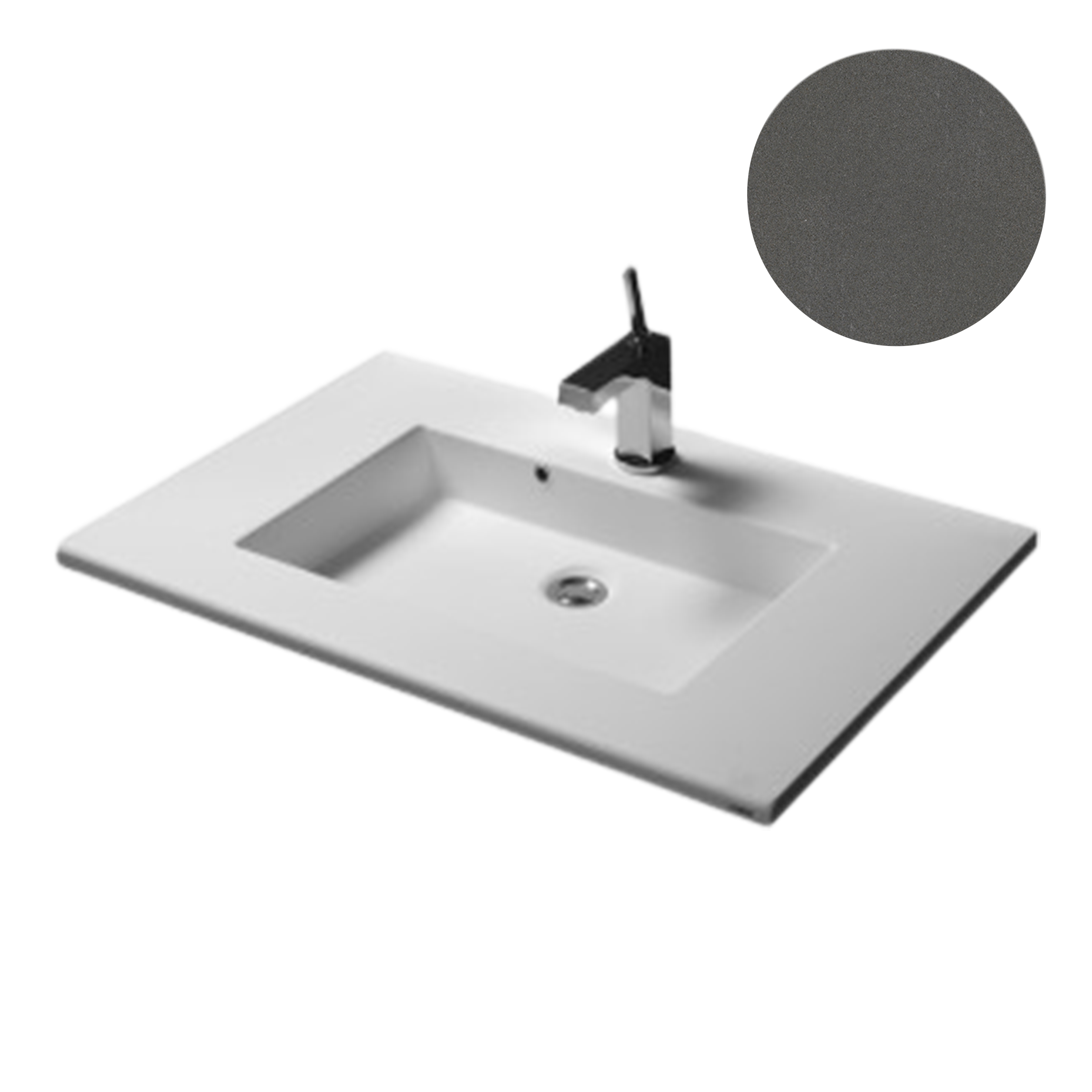 KUMA Square 50 Sink  1420x545x15mm Basic grey mat
