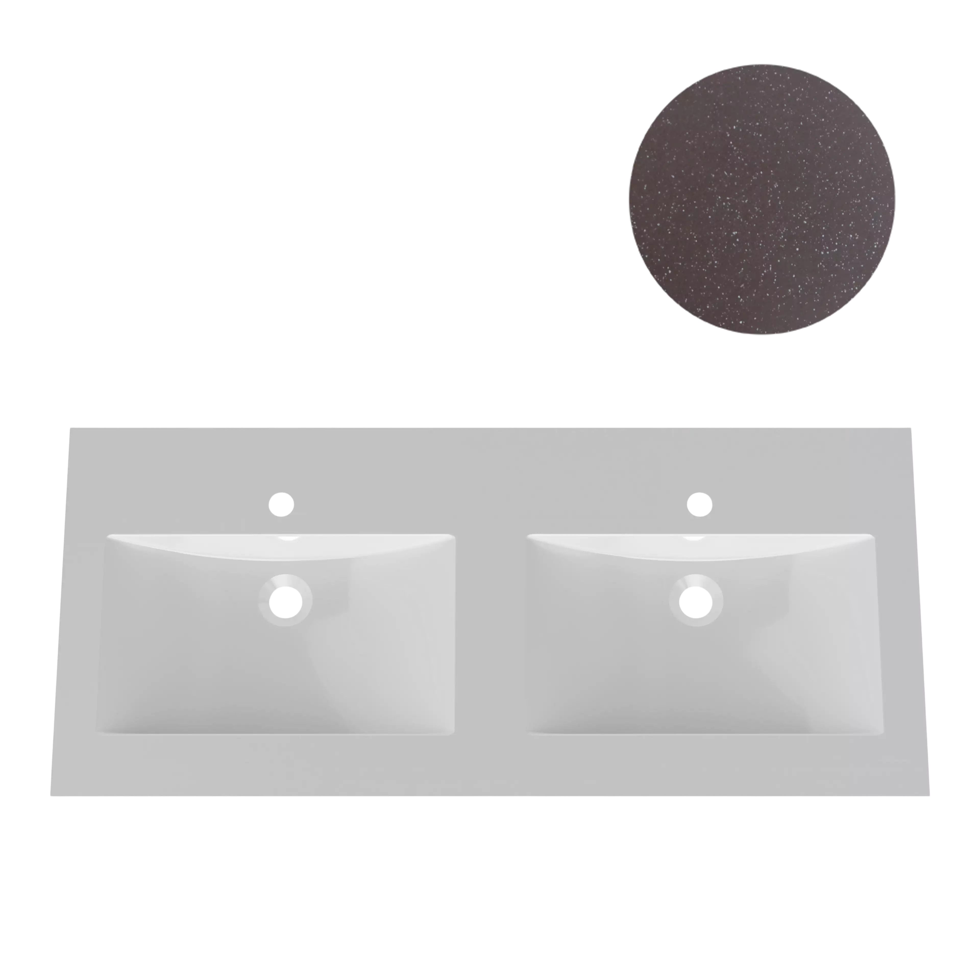 KUMA Urana Double sink  1620x545x15mm Brown
