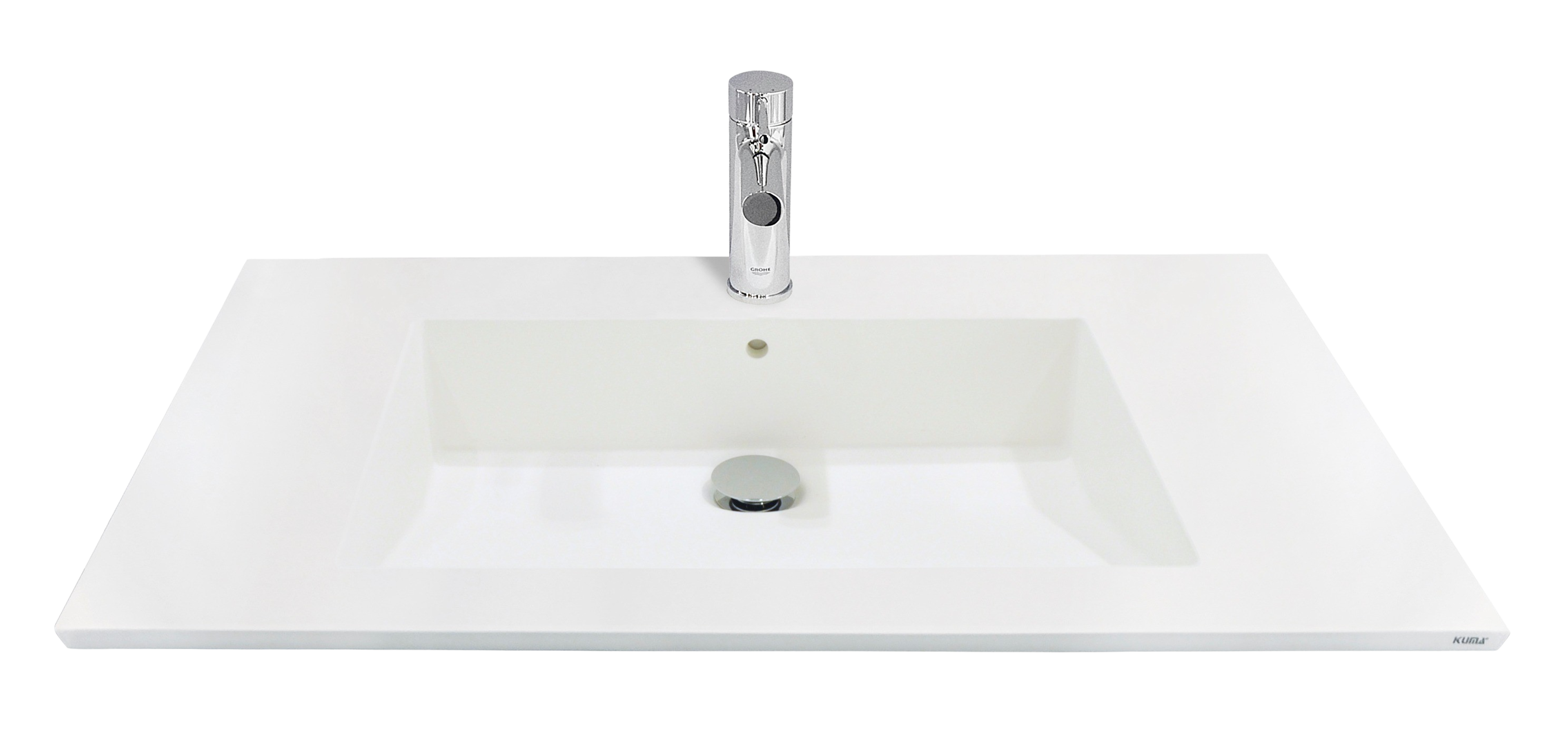 KUMA Todas Sink left 1220x542x15mm Nordic white mat