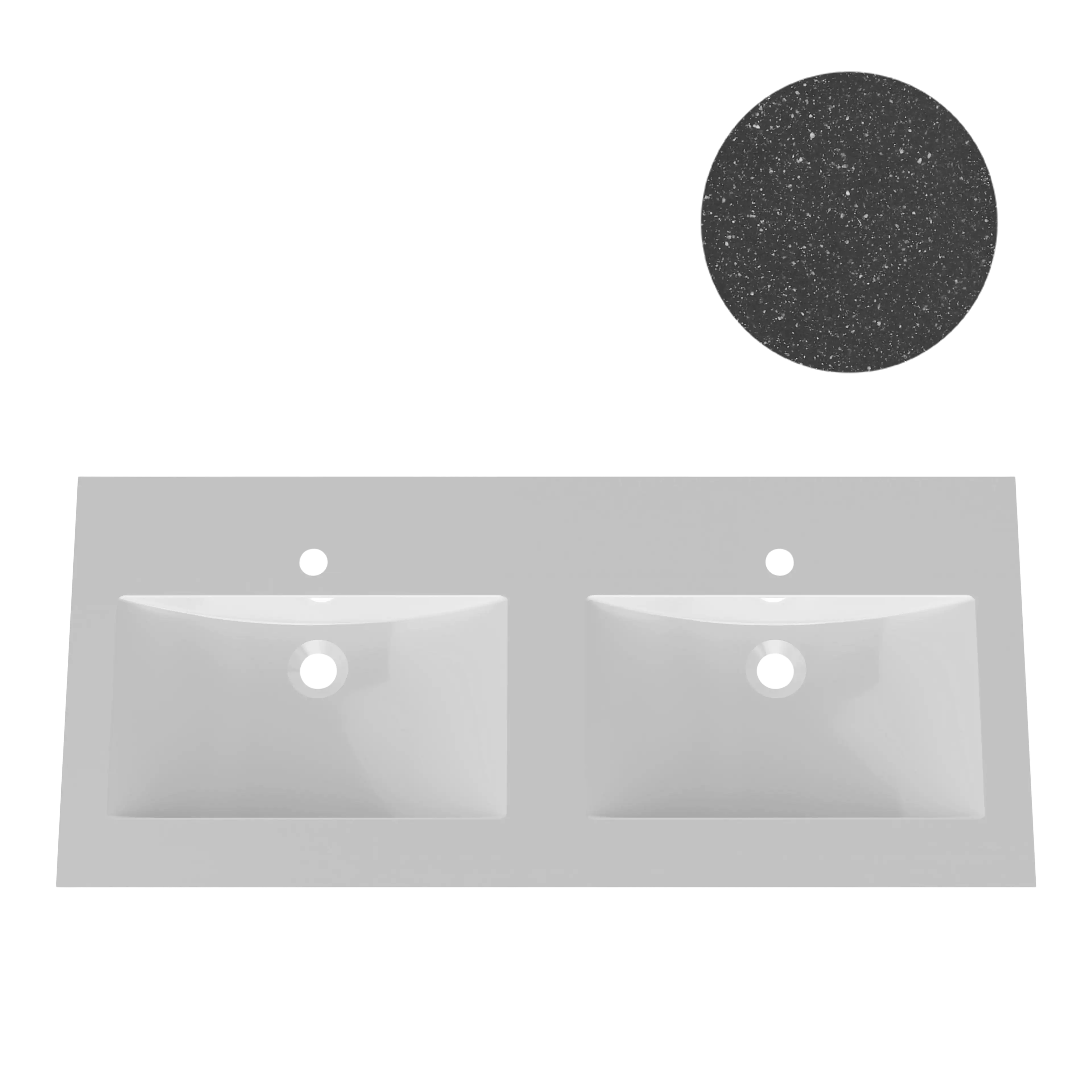 KUMA Urana Double sink  1620x545x15mm Night sky mat