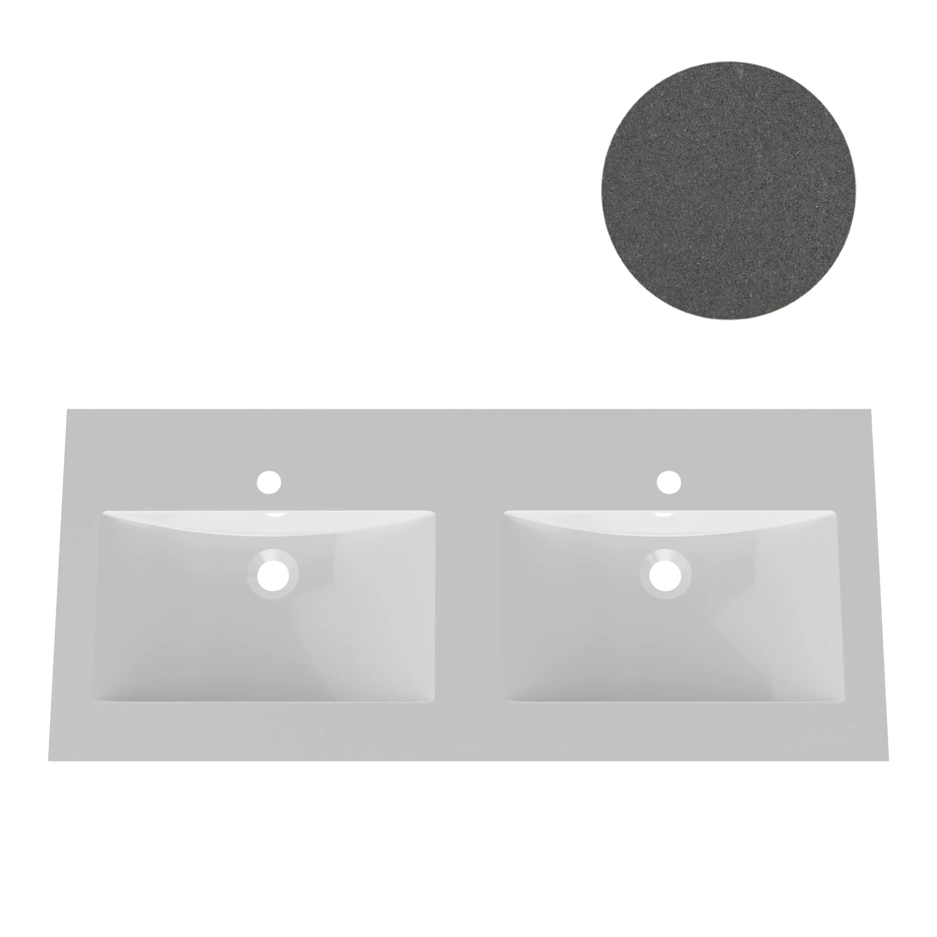 KUMA Urana Double sink  1620x545x15mm Basic grey mat