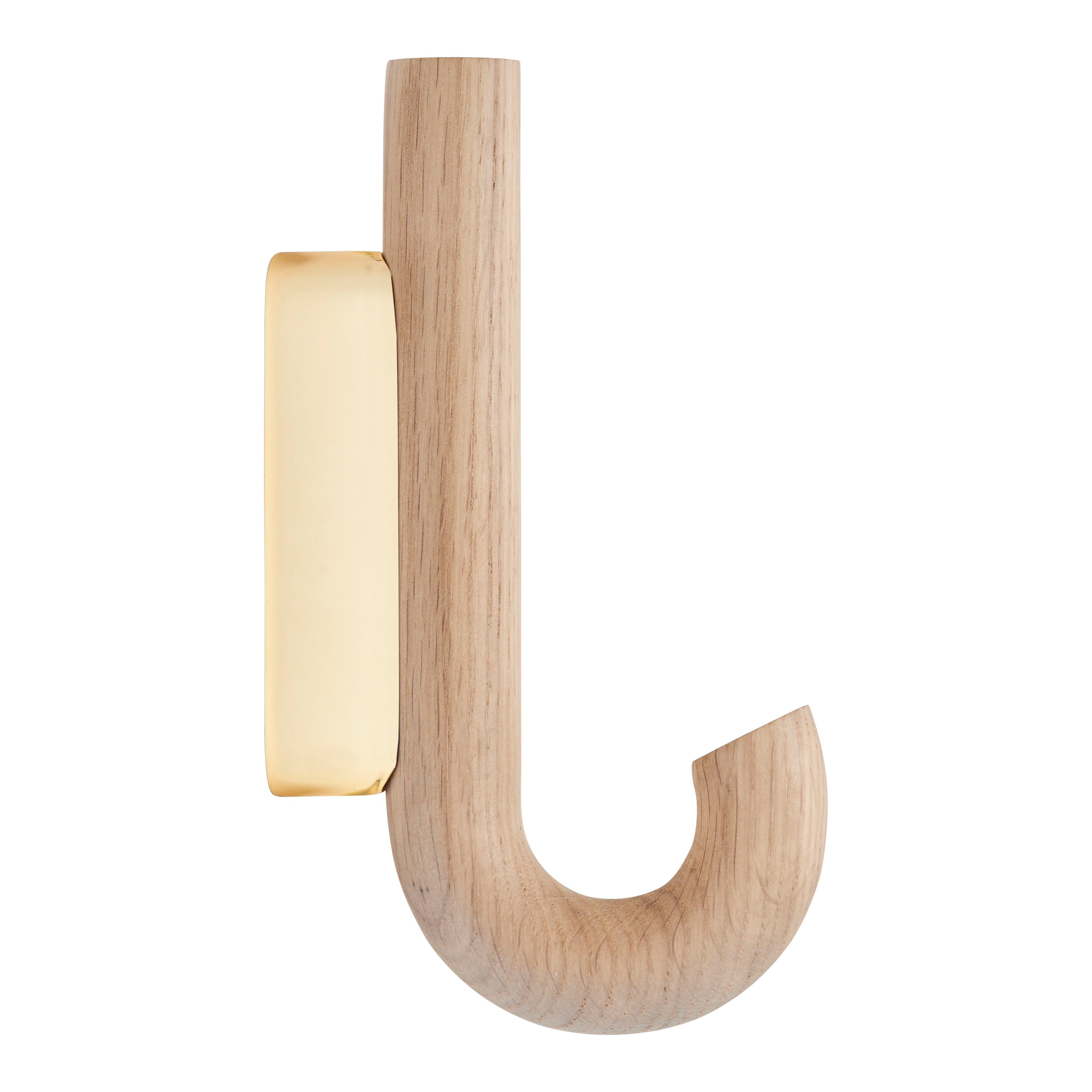 Hook Krok mini Ek/Mässing