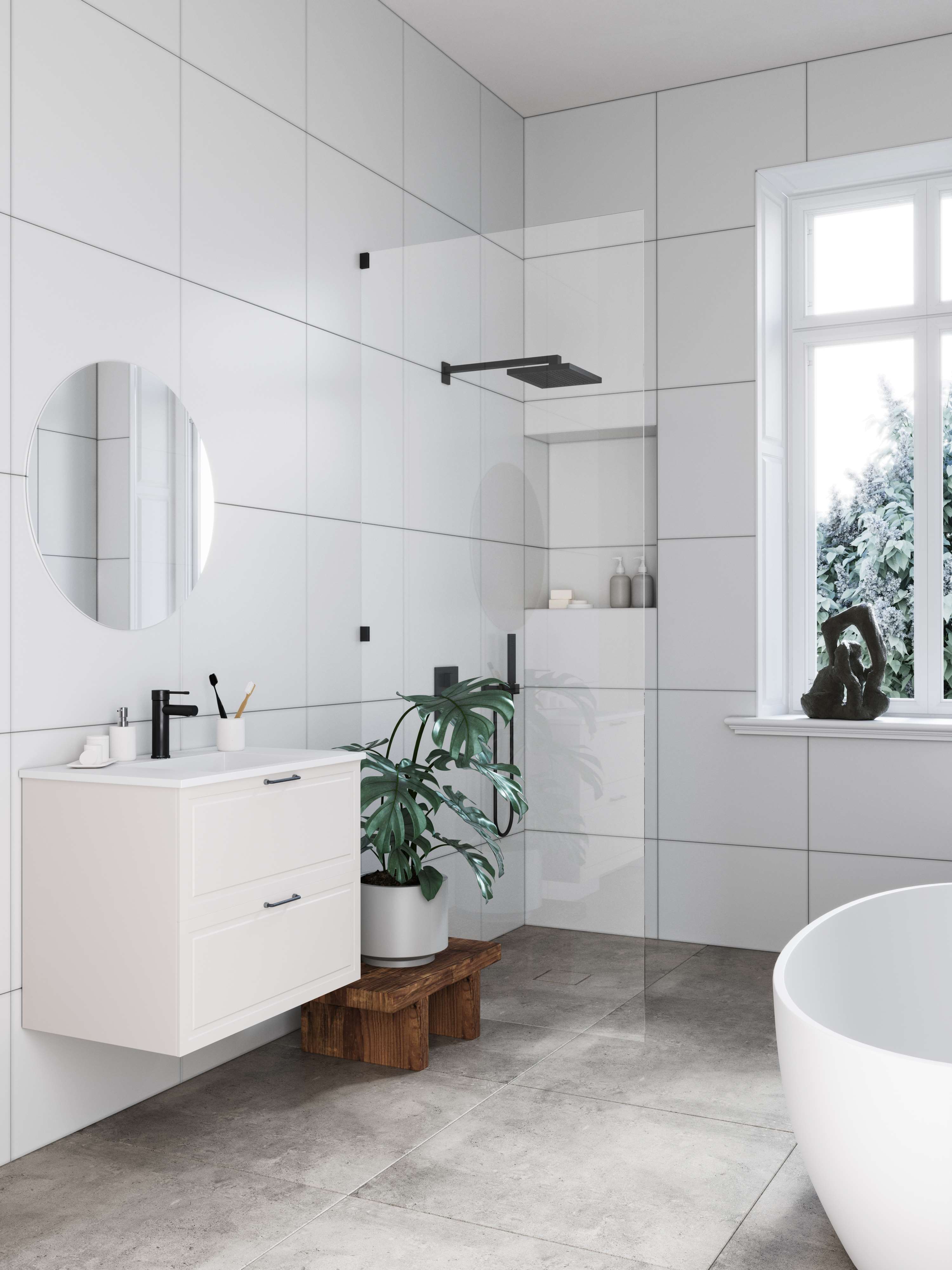 PAVIA white Bad-Set 