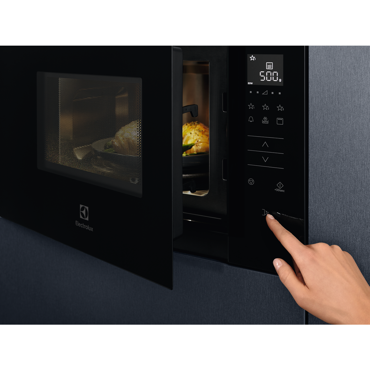 ELECTROLUX Mikrobølgeovn 38cm Sort EM170B