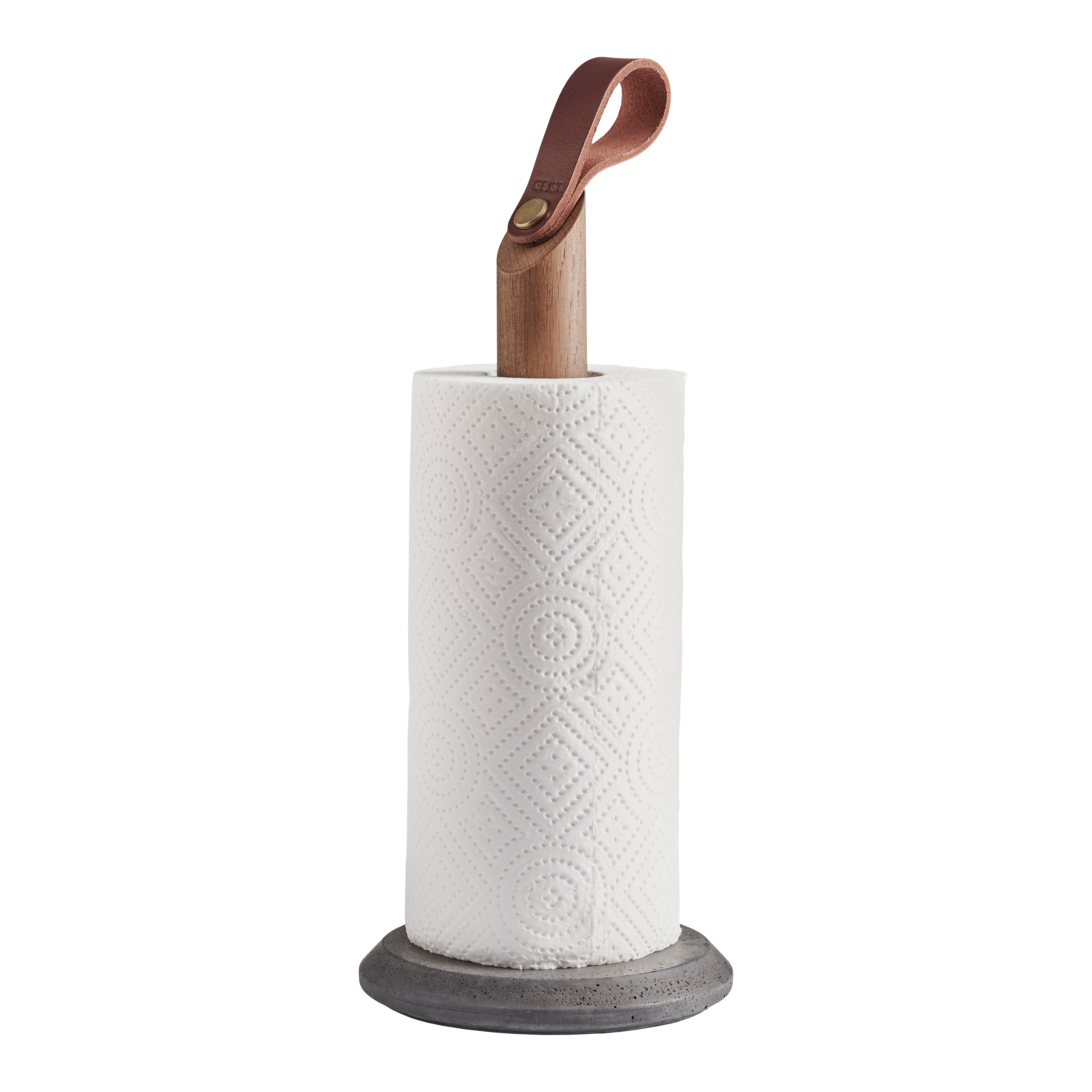 Grab paper towel holder Smoked oak