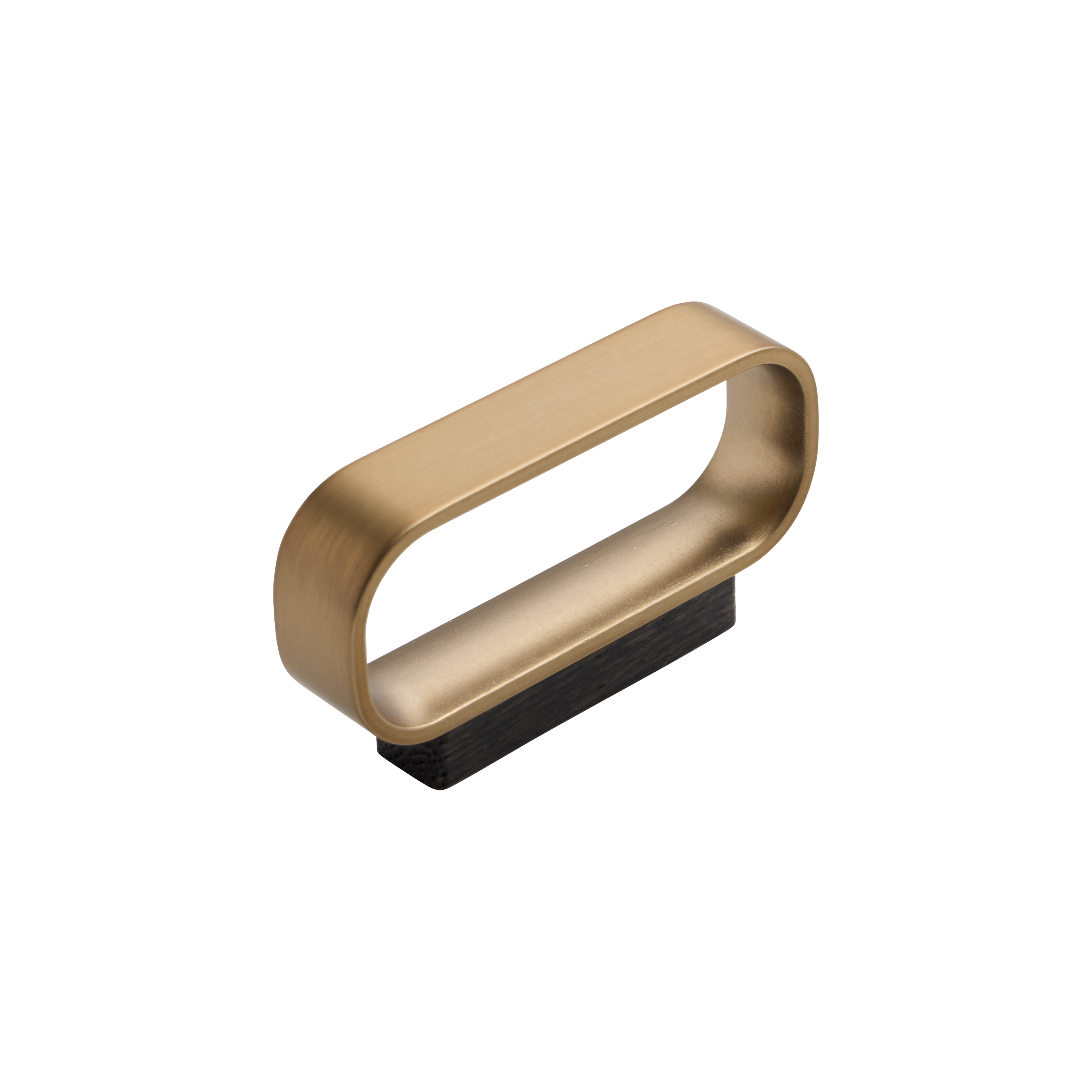 Loop 64mm (c/c 32mm) Eik/Geborsteld messing
