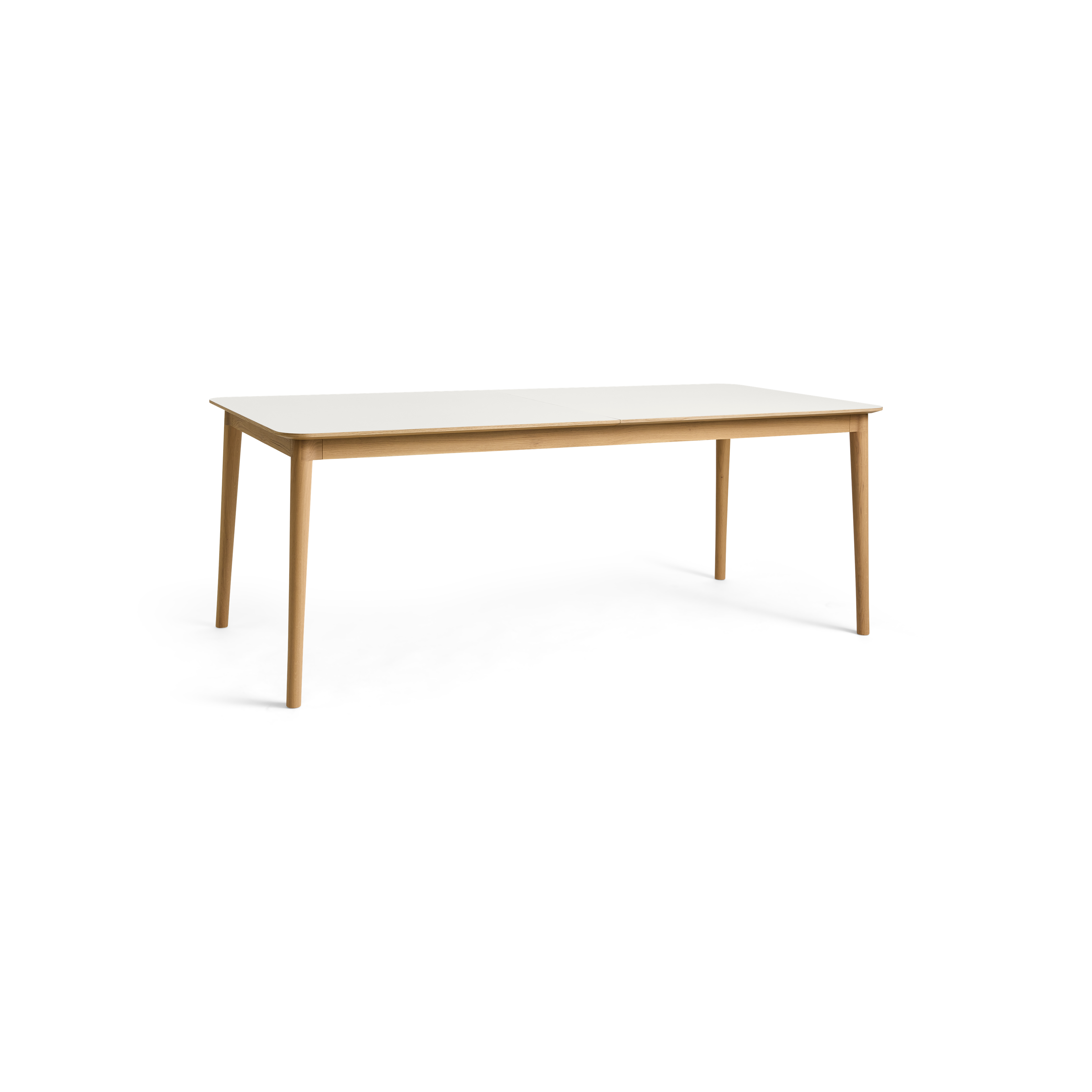 Kvik T01 Dining table 200x90cm Light oak/White