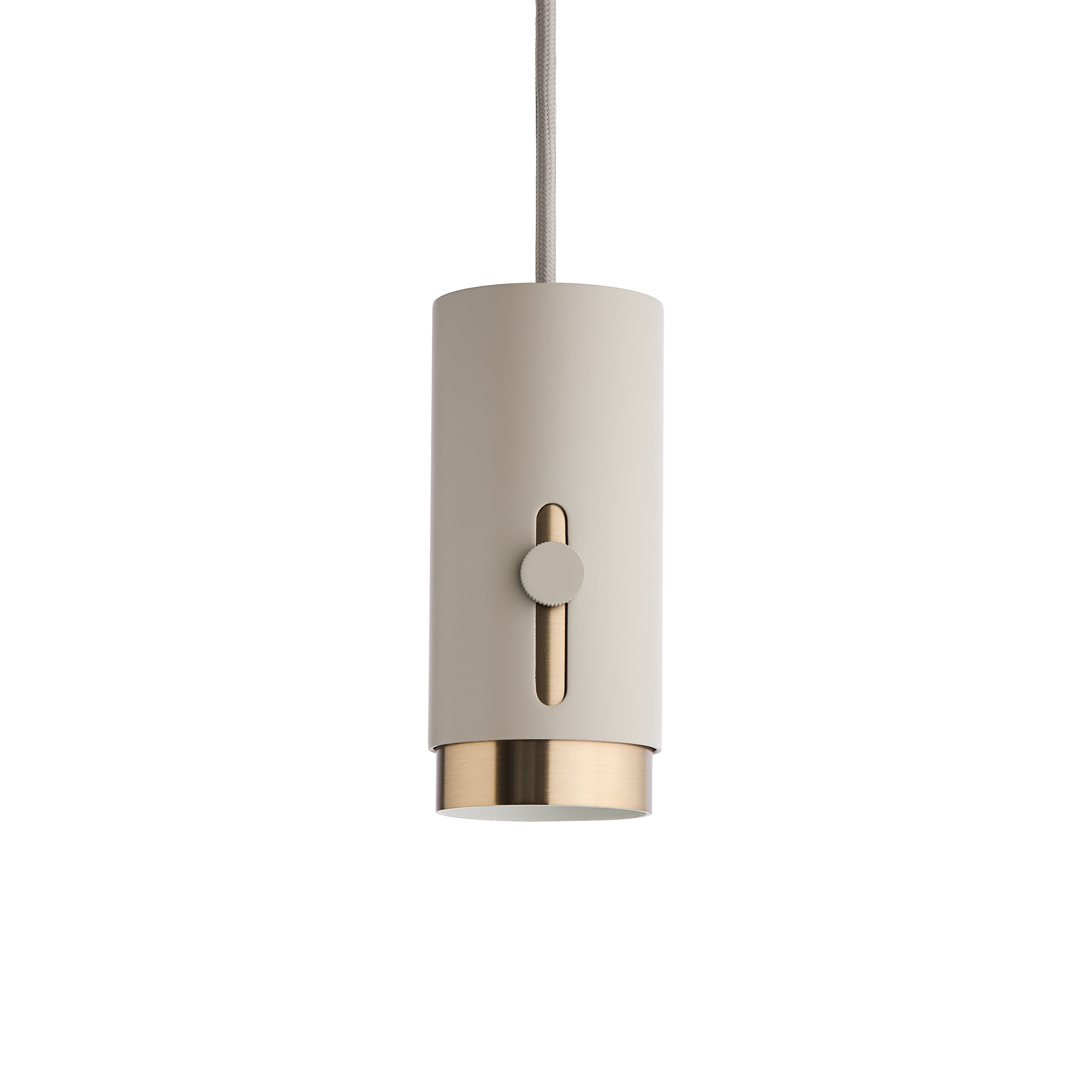 Kvik L02 Pendel Arizona beige/Borstad mässing