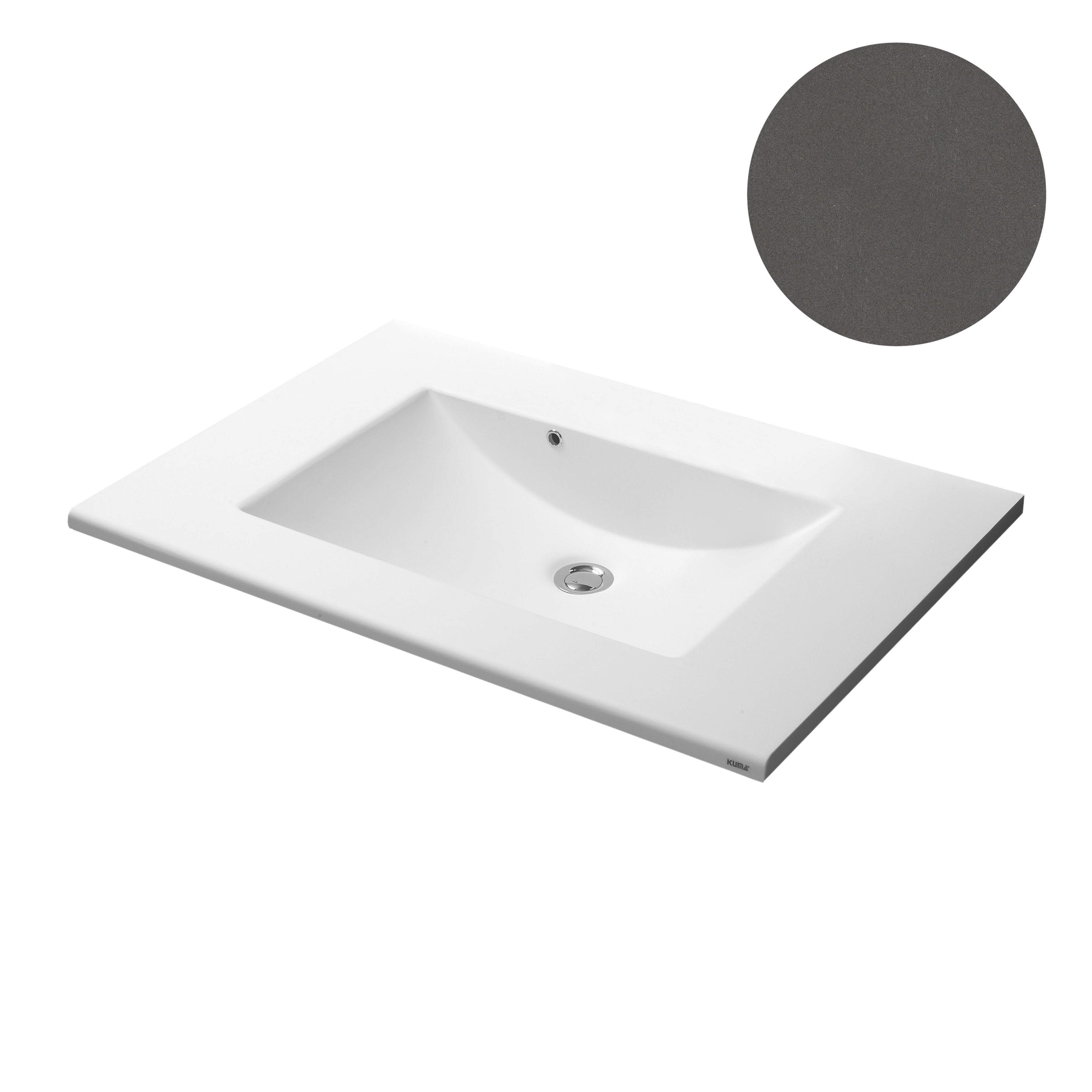 KUMA Urana Sink  620x545x15mm Basic grey mat