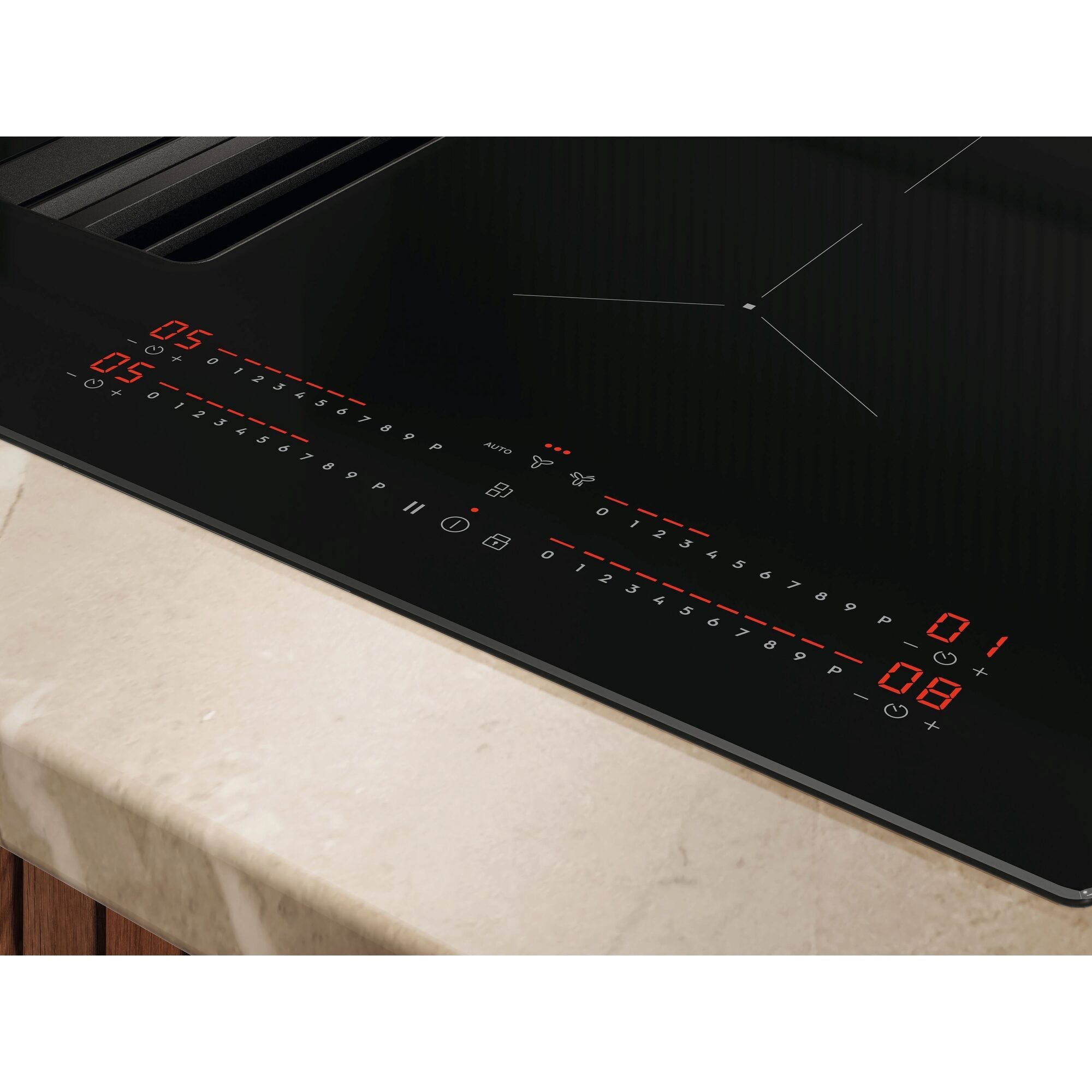 ELECTROLUX Kogeplade med emfang 80cm EHH80KB6C