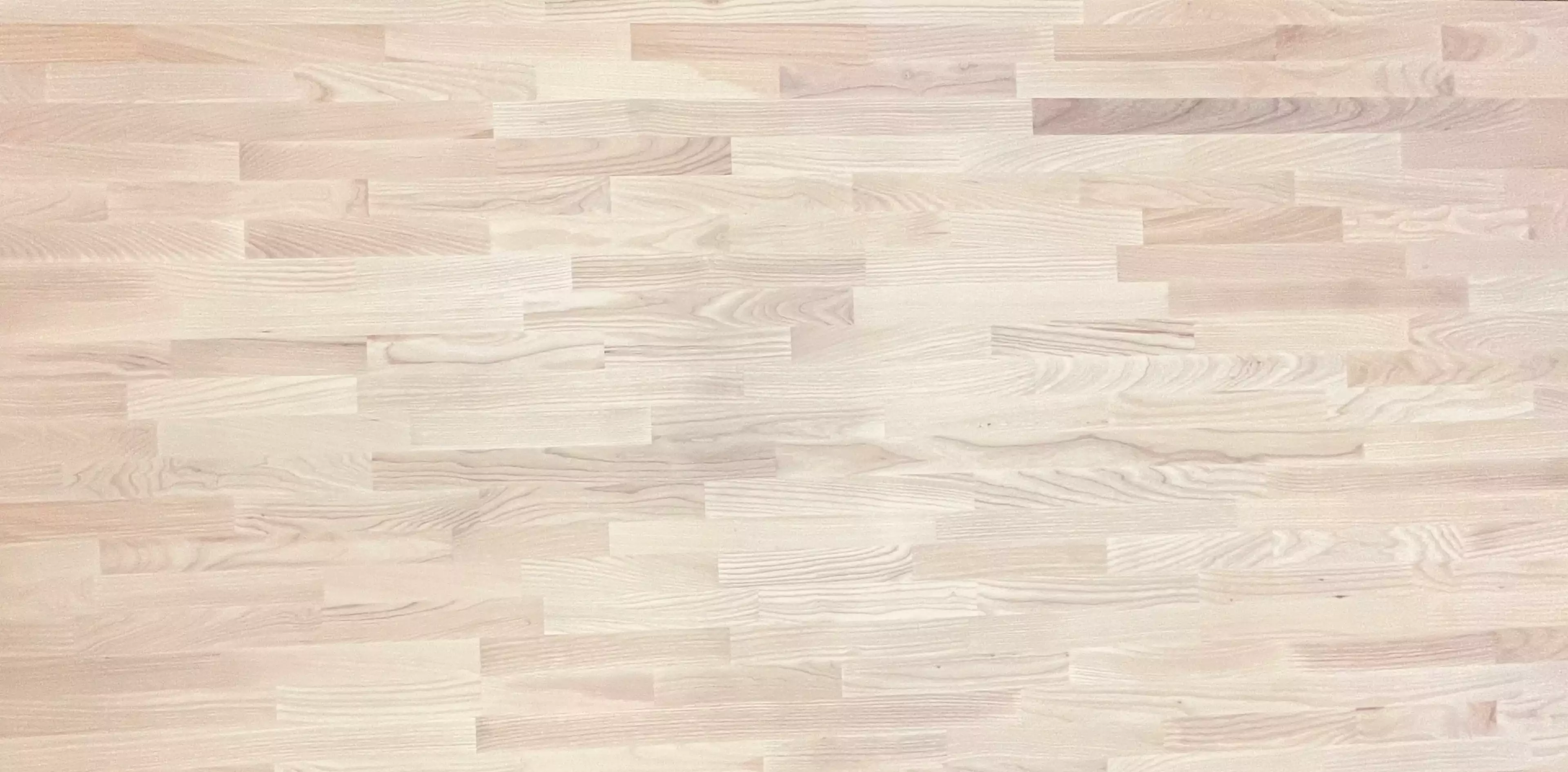 30mm Massief hout werkblad Es - Witte olie Supreme <620mm