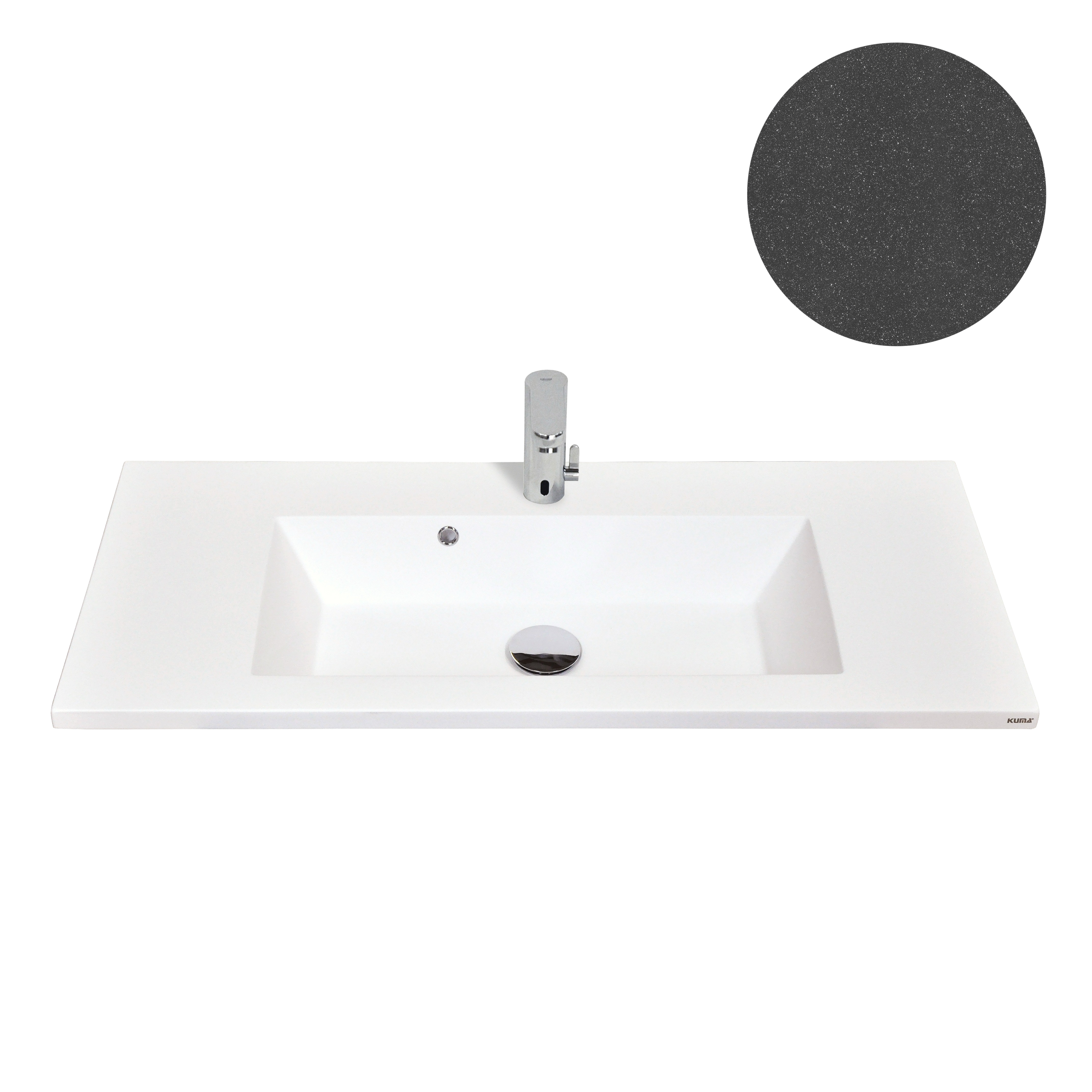 KUMA Dominique 51 Sink  1220x360x15mm Night sky mat